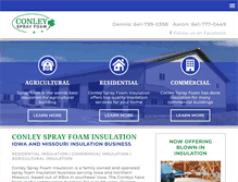 Tablet Screenshot of conleysprayfoam.com